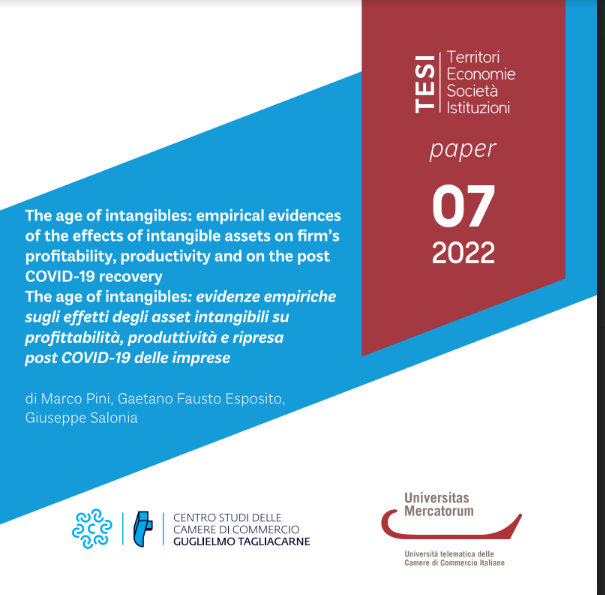 The age of intangibles empirical evidences of the effects of intangible assets on firm's profitabilty,productivity, and on the post Covid-19 recovery. Paper di Marco Pini, Gaetano Fausto Esposito, Giuseppe Salonia