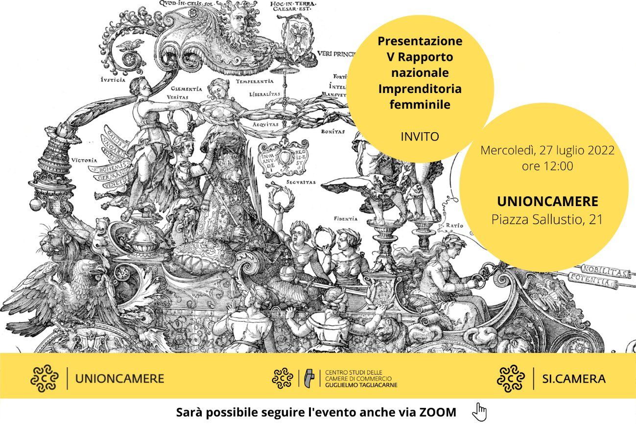 Presentazione V Rapporto Nazionale Imprenditoria Femminile in Italia di Unioncamere, Si.Camera e Centro Studi Tagliacarne