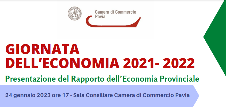 Giornata dell'Economia Pavia 2023 - presentazione Rapporto Economia Provinciale a cura del Centro Studi Tagliacarne
