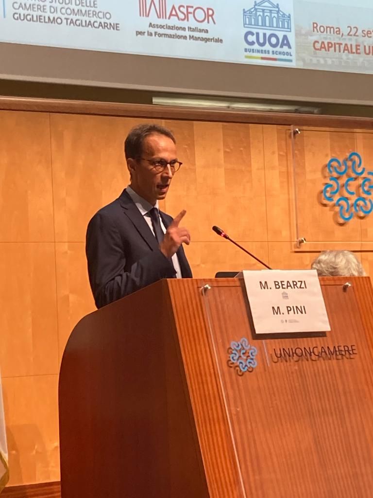 Marco Pini senior economist del Centro Studi Tagliacarne presenta i risultati della ricerca