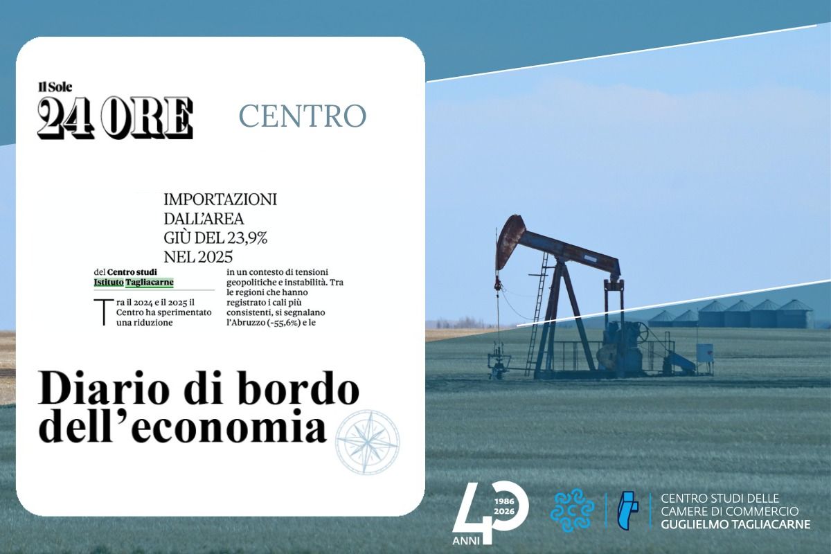 Screenshot del titolo dell'articolo e sullo sfondo una foto di macchinari che estraggono il petrolio 