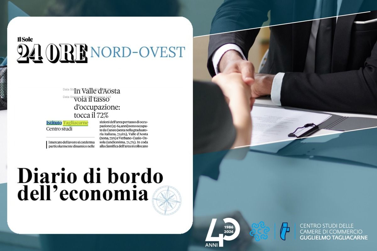 screenshot dell'articolo con foto a tema occupazione sullo sfondo