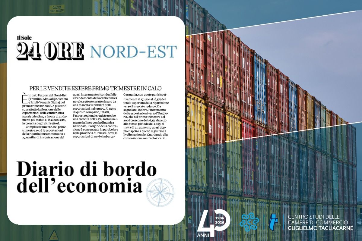 Screenshot del titolo dell'articolo con foto a tema export sullo sfondo